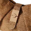 Borbonese Cortina Small in Suede OP Naturale 923937684X06