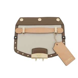 Furla Metropolis Mini Flap Perla e/Corteccia g/Nero KA63EP0 AVC000 K6900