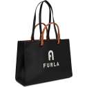 Furla Varsity Style Shopping L Nero/Perla e WB00725 BX1230 1057 E0500