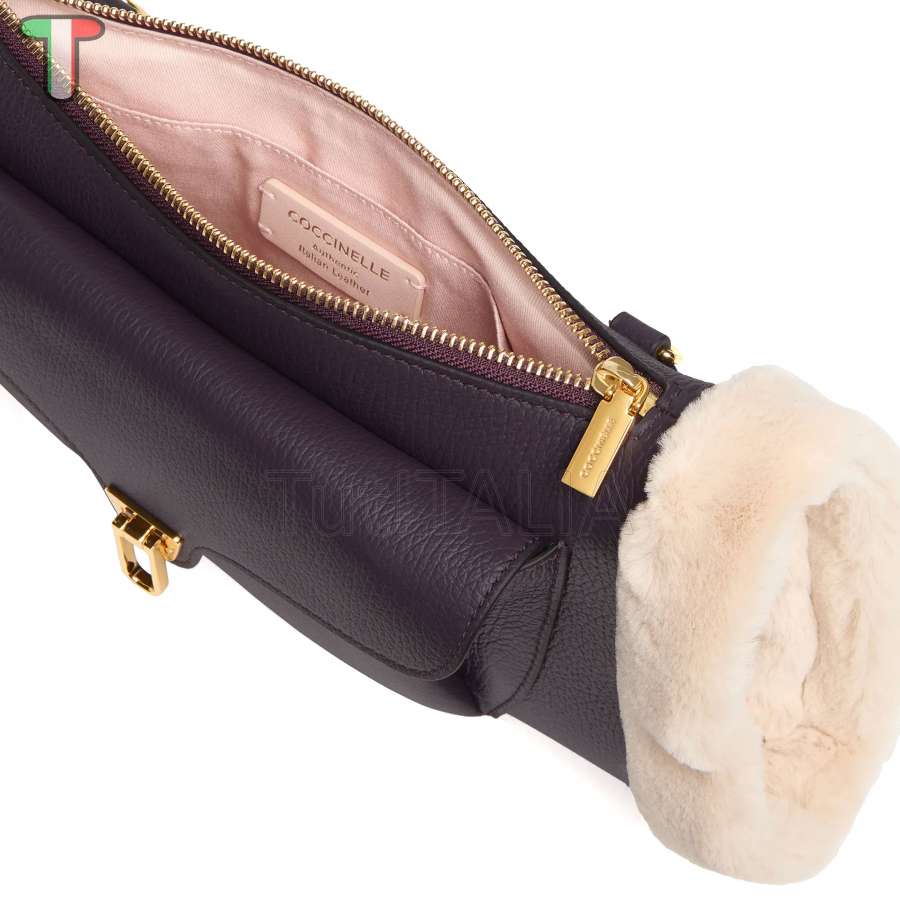 Coccinelle Beat Small Prune/Natural E1TDK150101644