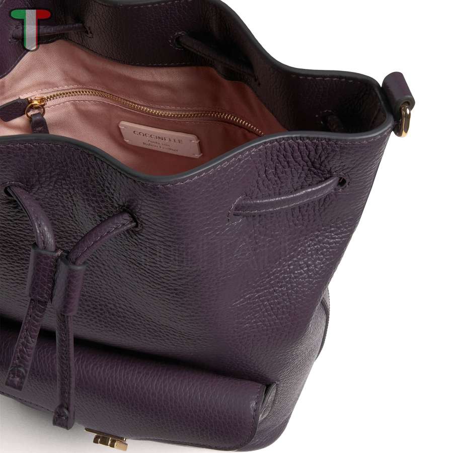 Coccinelle Beat Generation Medium Prune E1TFK230201V87