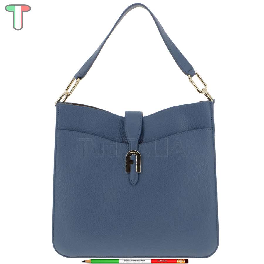 Furla Sofia Grainy M Blu Denim WB00268 HSC000 1007 DE000