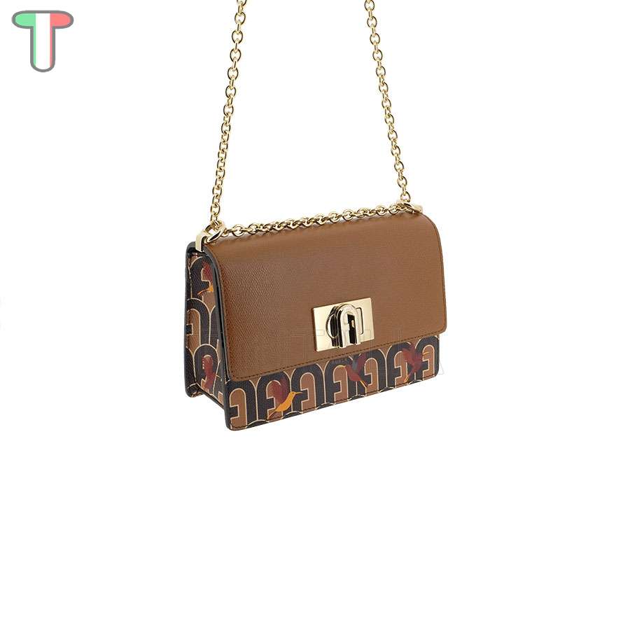 Furla 1927 Mini Toni Caffe'/Cognac h BAFKACO AX0067 0090S