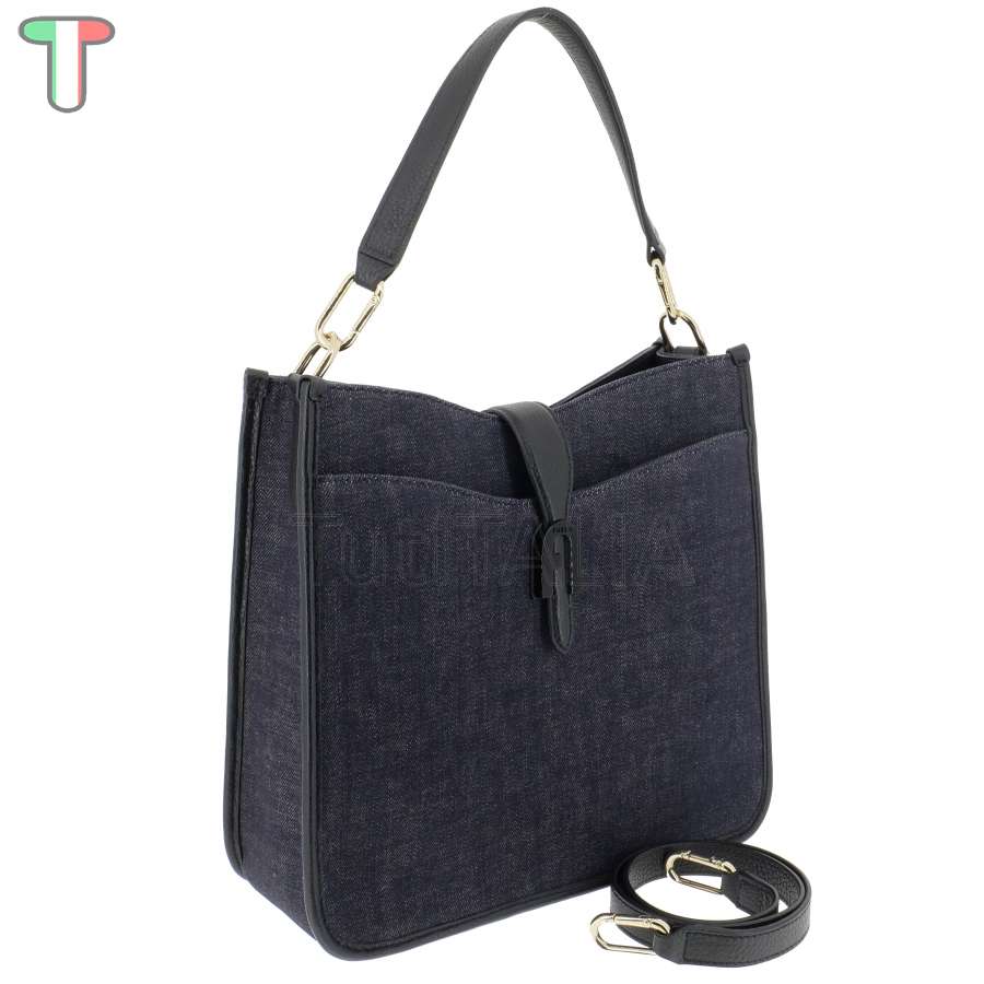 Furla Sofia Grainy M Blu/Nero WB00268 AX0745 9001 CS000