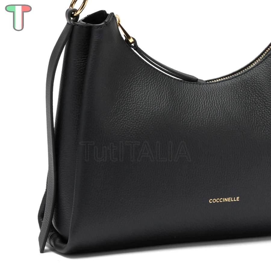 Coccinelle Boheme Small Noir/Cuir E1M50130301374