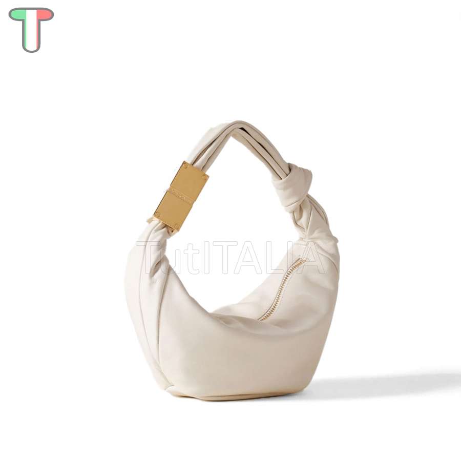 Borbonese Hobo Bag Domino Mini Chantilly Cream 924027F29Z61